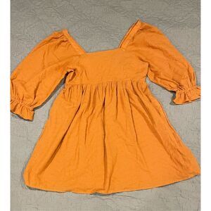 Madewell Mullled Cider Puff Sleeve Waisted Mini Dress 6 SOLD OUT ONLINE